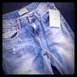 Stone washed blue Jeans